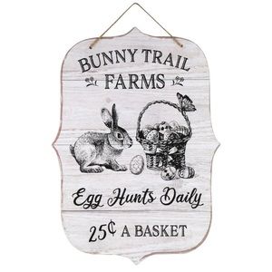 Farmhouse Easter Bunny Rustic Sign Home Decor Office Party-Themes or Business